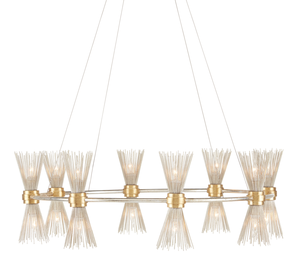 Novatude Gold & Silver Chandelier