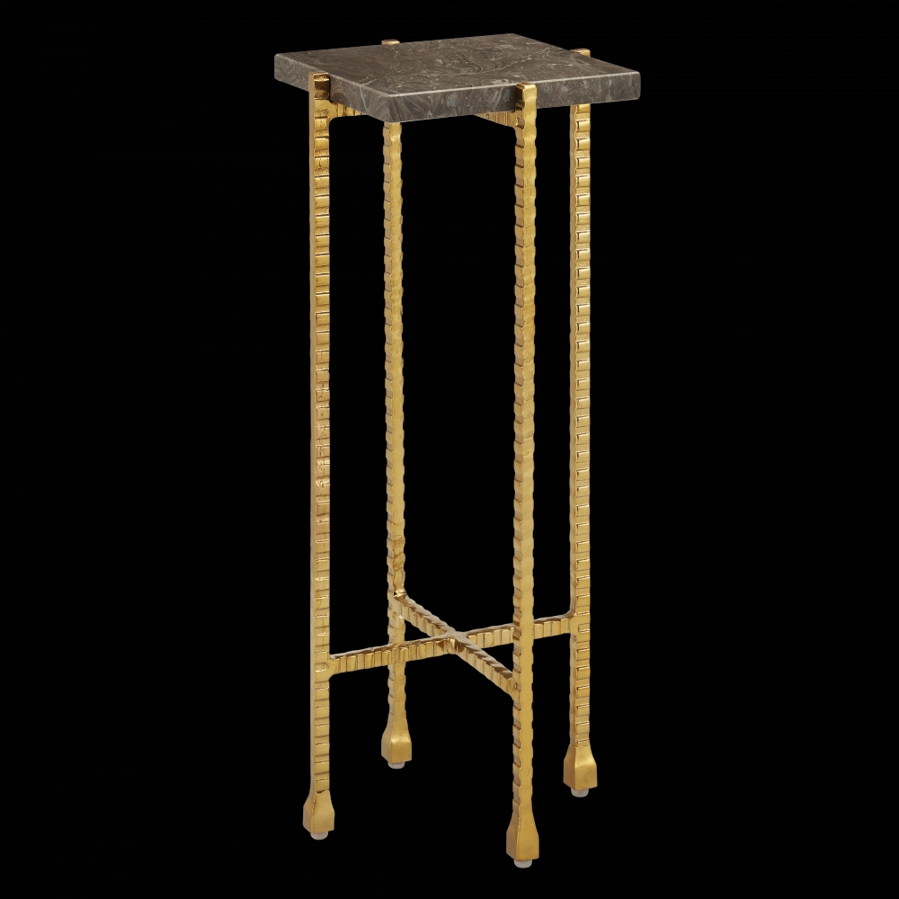 Flying Marble Gold Drinks Table