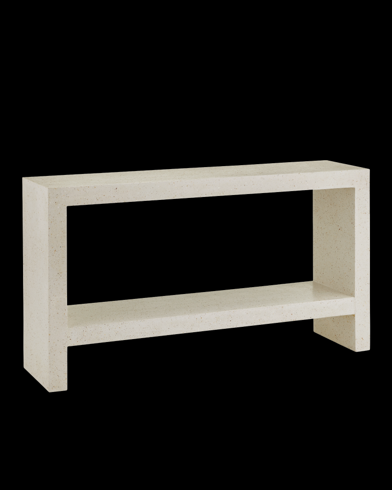 Carson Ivory Terrazzo Console Table